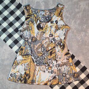XL | Escalade | Vibrant Bloom Sleeveless Blouse